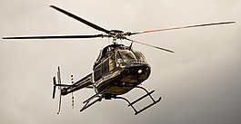 直升機(jī),飛,天空