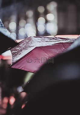 雨,傘,水