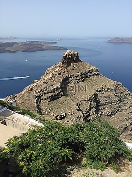 圣托里尼,海洋,島