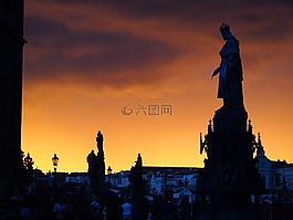 布拉格,捷克共和國,查理大橋