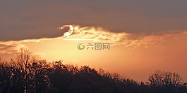 黎明,日出,天空