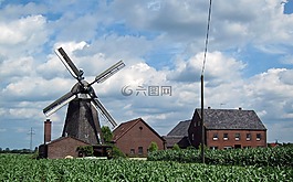 donsbrüggen,德國,風車