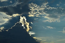 天空,云,日落