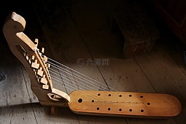 豎琴,樂器,木