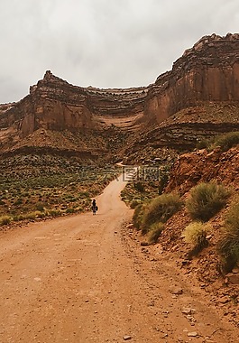 自然,路,巖