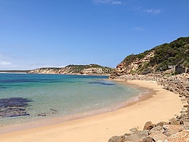 澳大利亞,海灘,一天