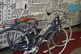 骑自行车,自行车店,店