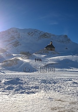 冰,zugspitze,雪