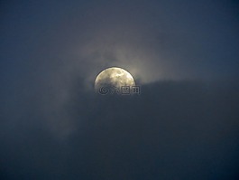 月亮,夜,天空