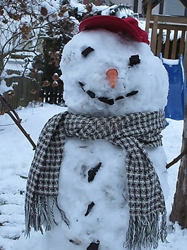 雪人,雪,冬天