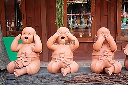 佛,数字,石像