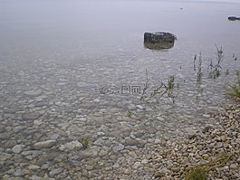 鵝卵石,石頭,水