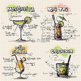 雞尾酒,飲料,酒精