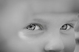 眼睛,兒童,看看