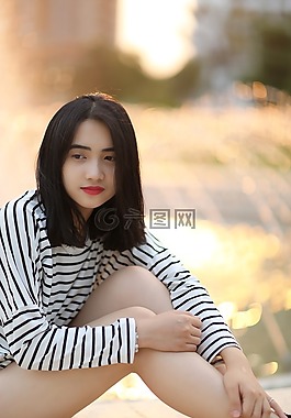 女孩,模型,年輕