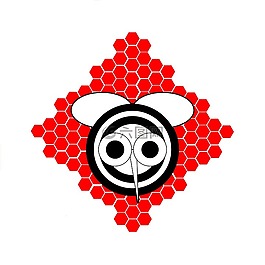 蜜蜂,徽标,蜂窝
