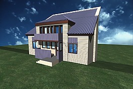 房子,小屋,三维模型