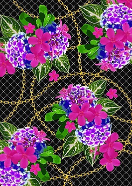 花的,模式,鏈