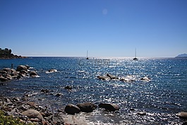 帆船,海,帆