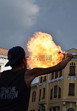 火災,火焰,光