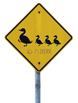 盾,交通標(biāo)志,謹(jǐn)慎的鴨子