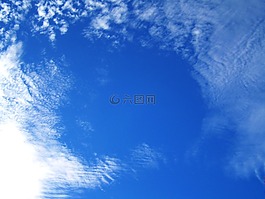 蓝色的天空,云的面纱,性质