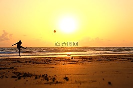 好玩,人,足球