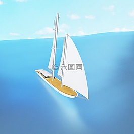 船舶,海,天空