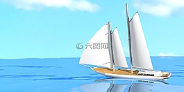 帆船,游艇,帆