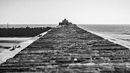 端口,壩,海