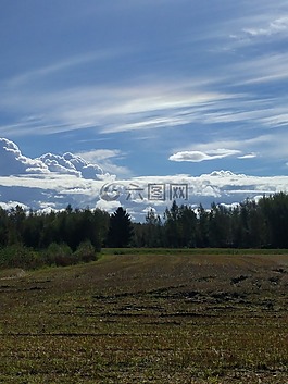 云,himmel,藍(lán)色的天空