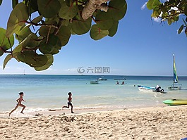 拉罗马纳,海滩,加勒比