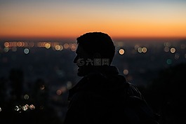 人,男子,側(cè)影
