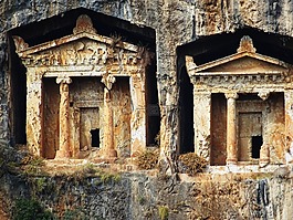 巖墓,土耳其,dalyan