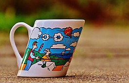 咖啡杯,風,轉寄