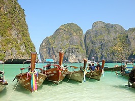 小船,海,巖石