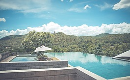 游泳池,池,游泳