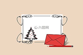 圣誕節(jié),賀卡,地圖