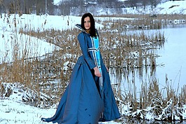 女孩,公主,雪