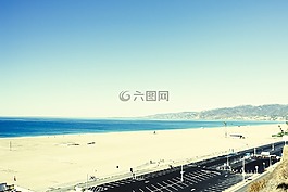 海滩,沙,水