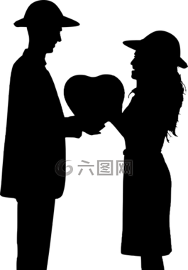 側(cè)影,情人節(jié),夫婦