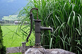 噴泉,泵,水