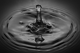 一滴水,滴,溅