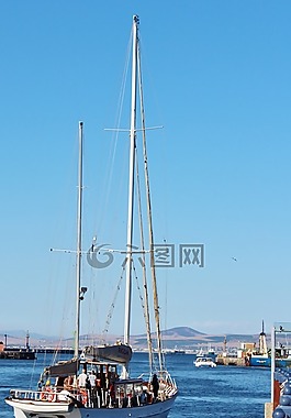 帆船,海,海洋