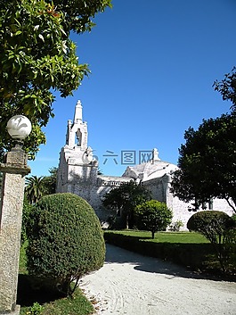 教堂,海貝殼,西班牙