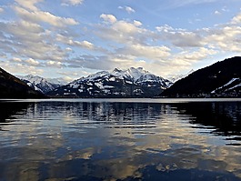 湖,反思,水