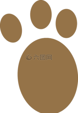 狗,爪子,棕色