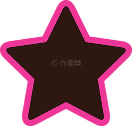 明星,粉紅色,棕色