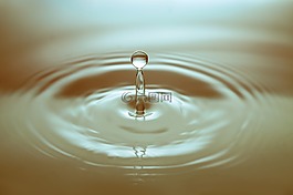水,下降,滴