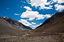 山,高地,巖
